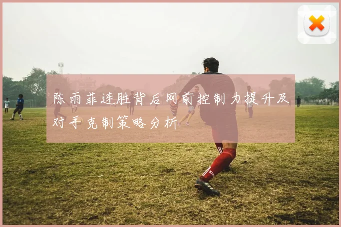陈雨菲连胜背后网前控制力提升及对手克制策略分析